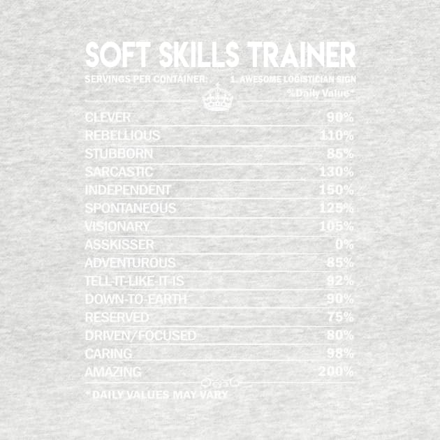 Soft Skills Trainer T Shirt - Soft Skills Trainer Factors Daily Gift Item Tee by Jolly358